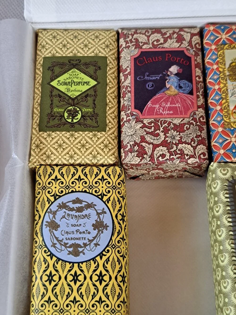 Claus Porto 7 Mini Soaps Gift Box | Rich, Smooth, Creamy - In Box- missing one
